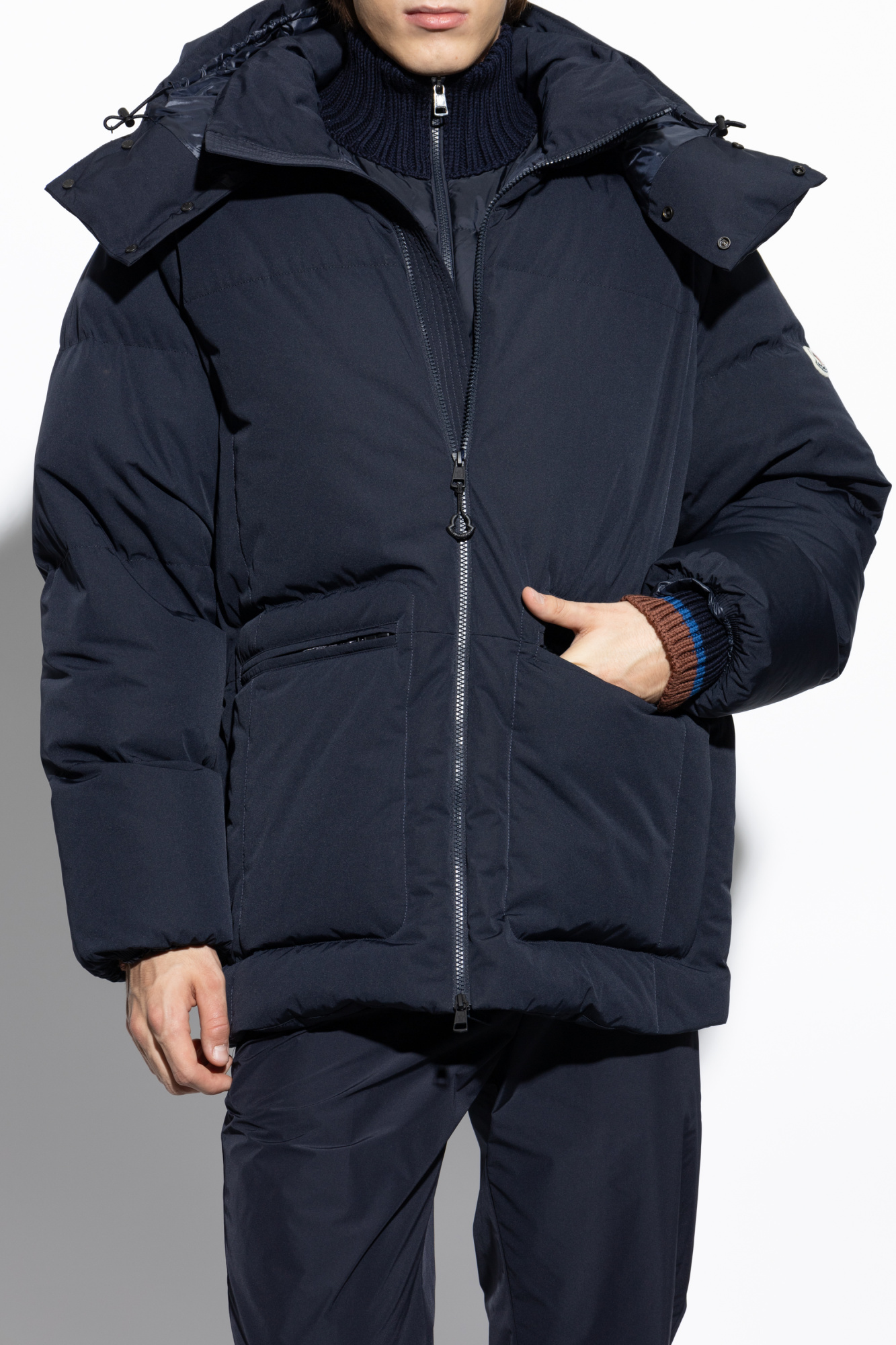 MONCLER☆HABAGAT フード付 ダウンジャケット MENS NAVY Moncler Habagat Parka | Blue | FARFETCH JO